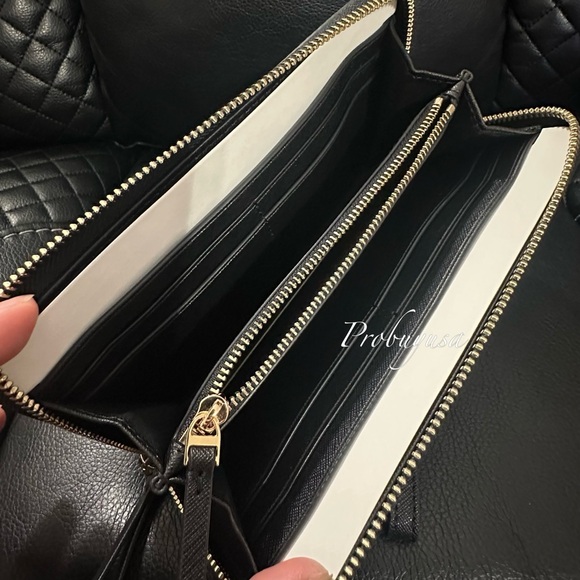 NWT Tory burch emerson wristlet zip continental large wallet - Picture 4 of 4